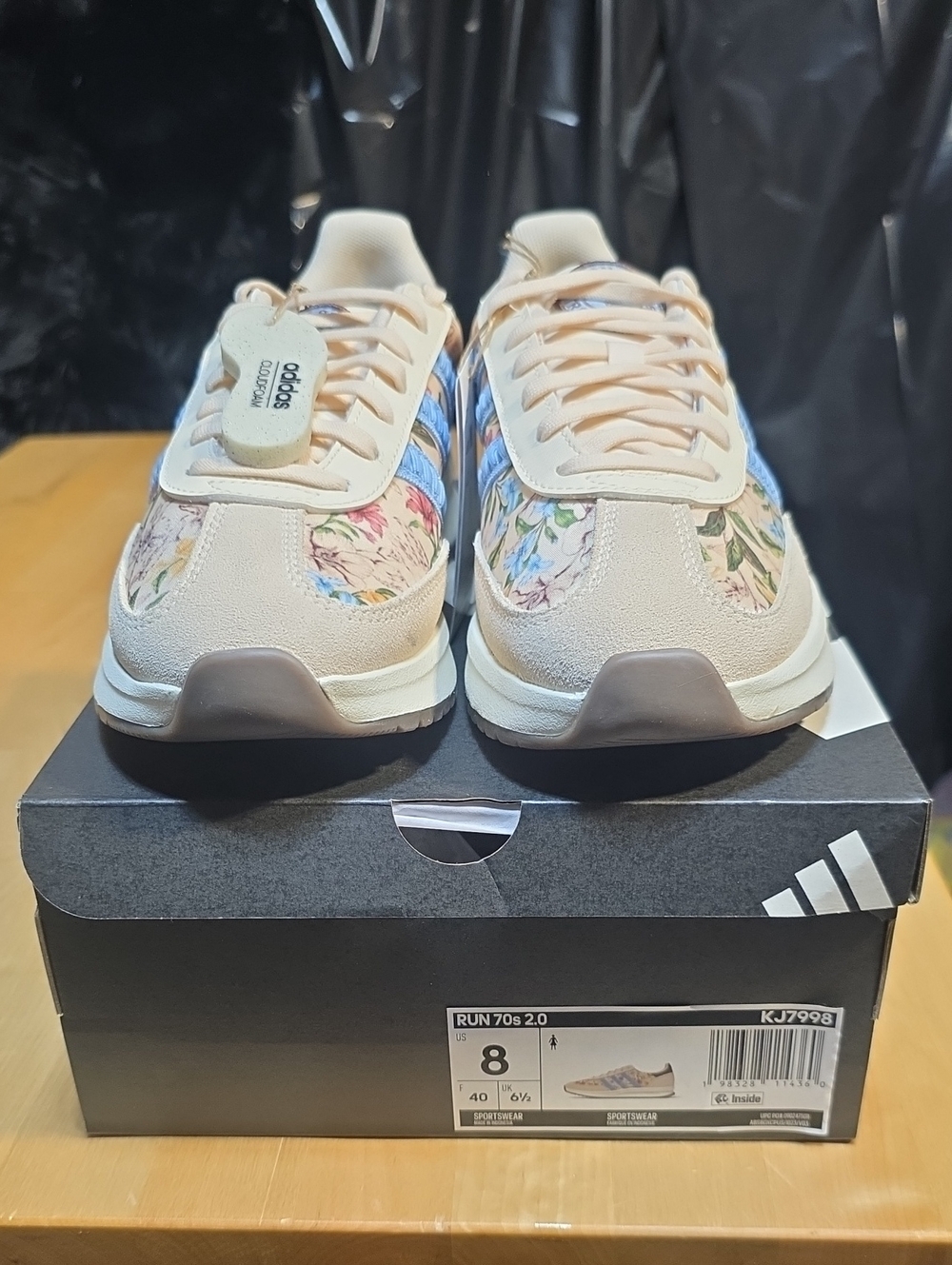 adidas Run 70s 2.0 Women's Sneakers in Pale Pink with Floral Print